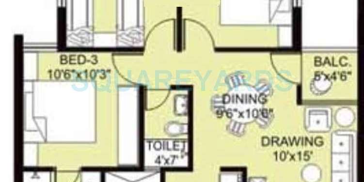 arihant housing frangipani apartment 3bhk 985sqft1
