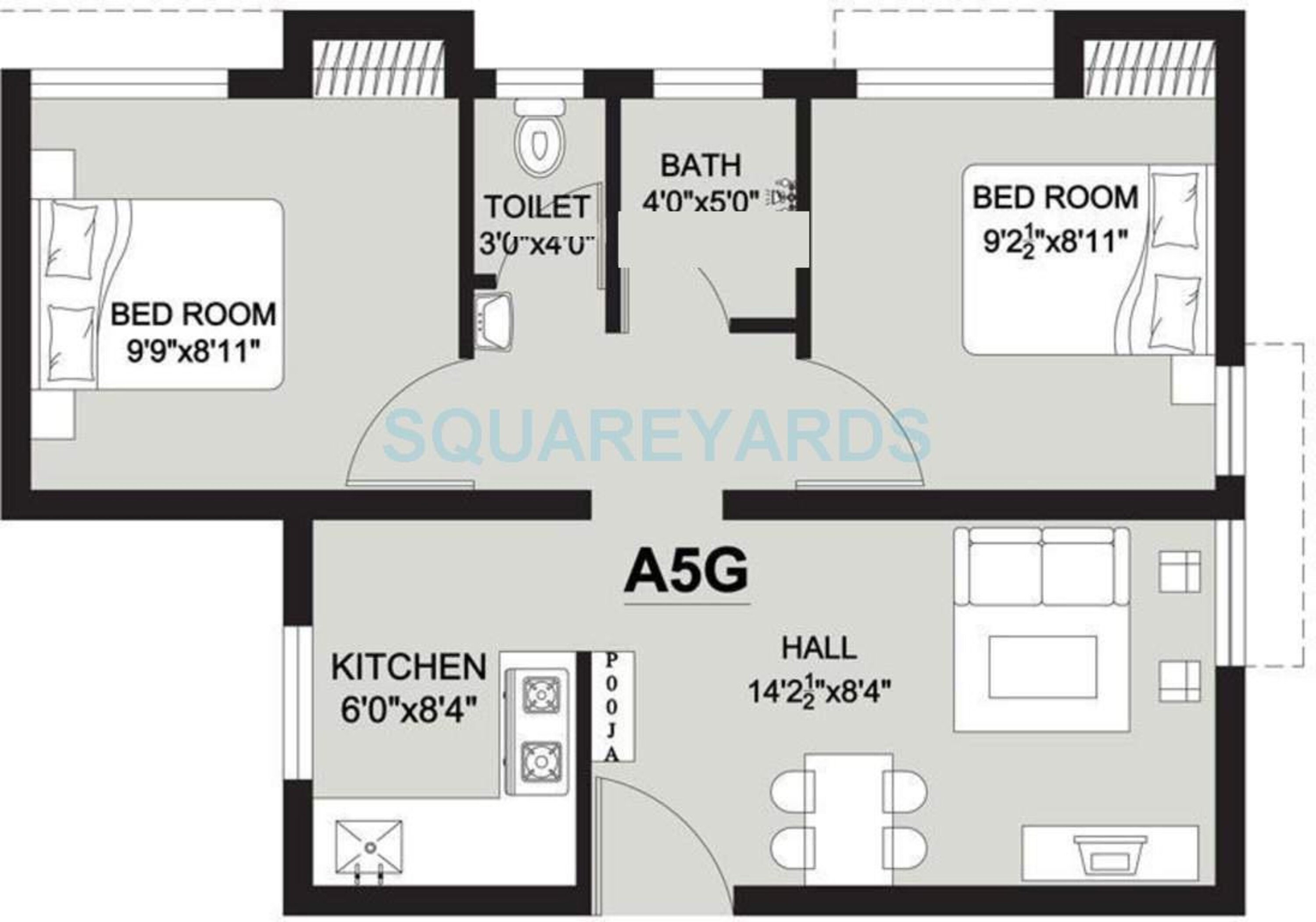 arun excello lathangi apartment 2bhk 660sqft1