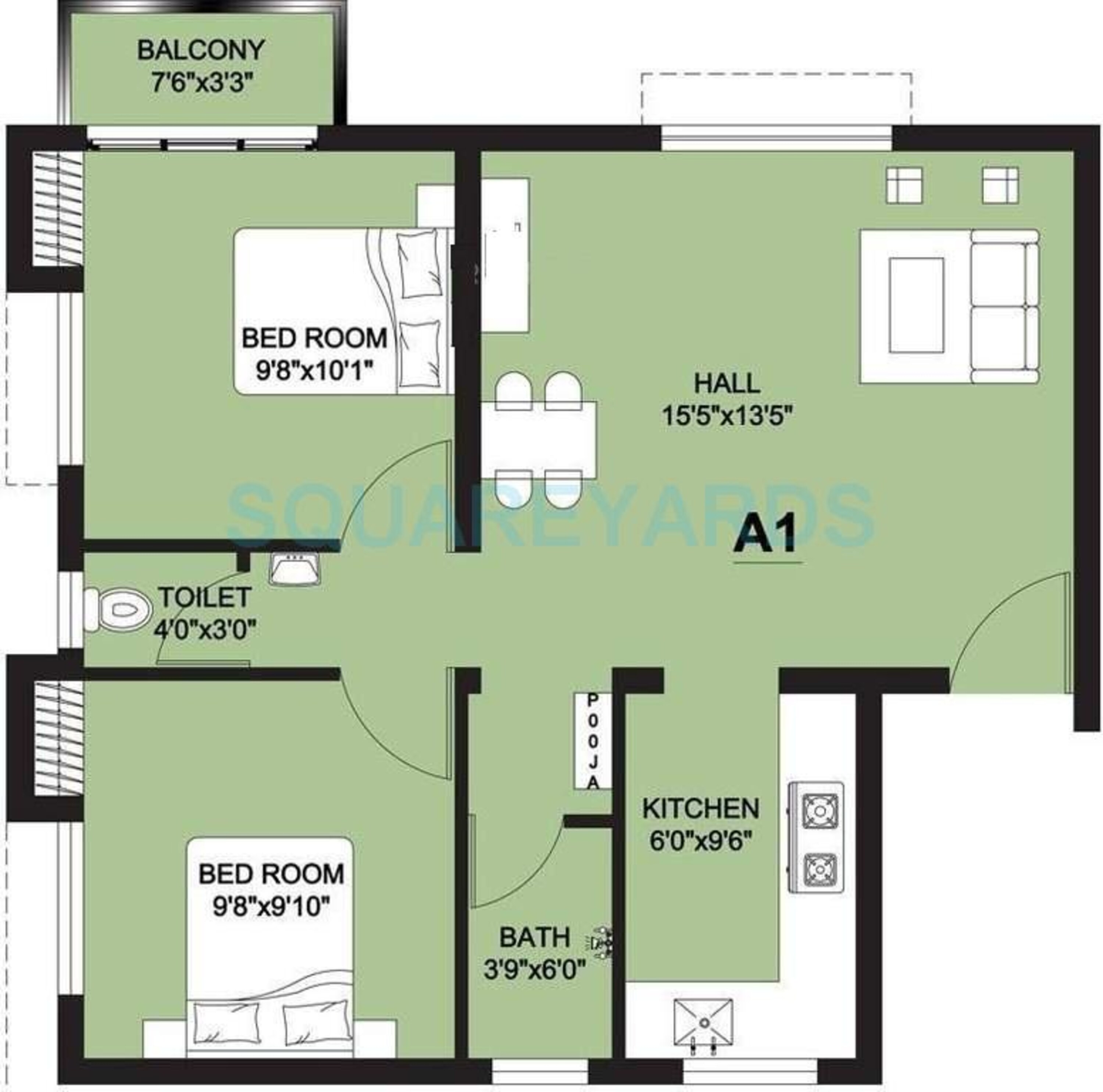 arun excello lathangi apartment 2bhk 755sqft1