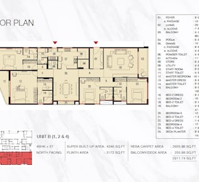 4 BHK 4246 Sq. Ft. Apartment in Asta Aura