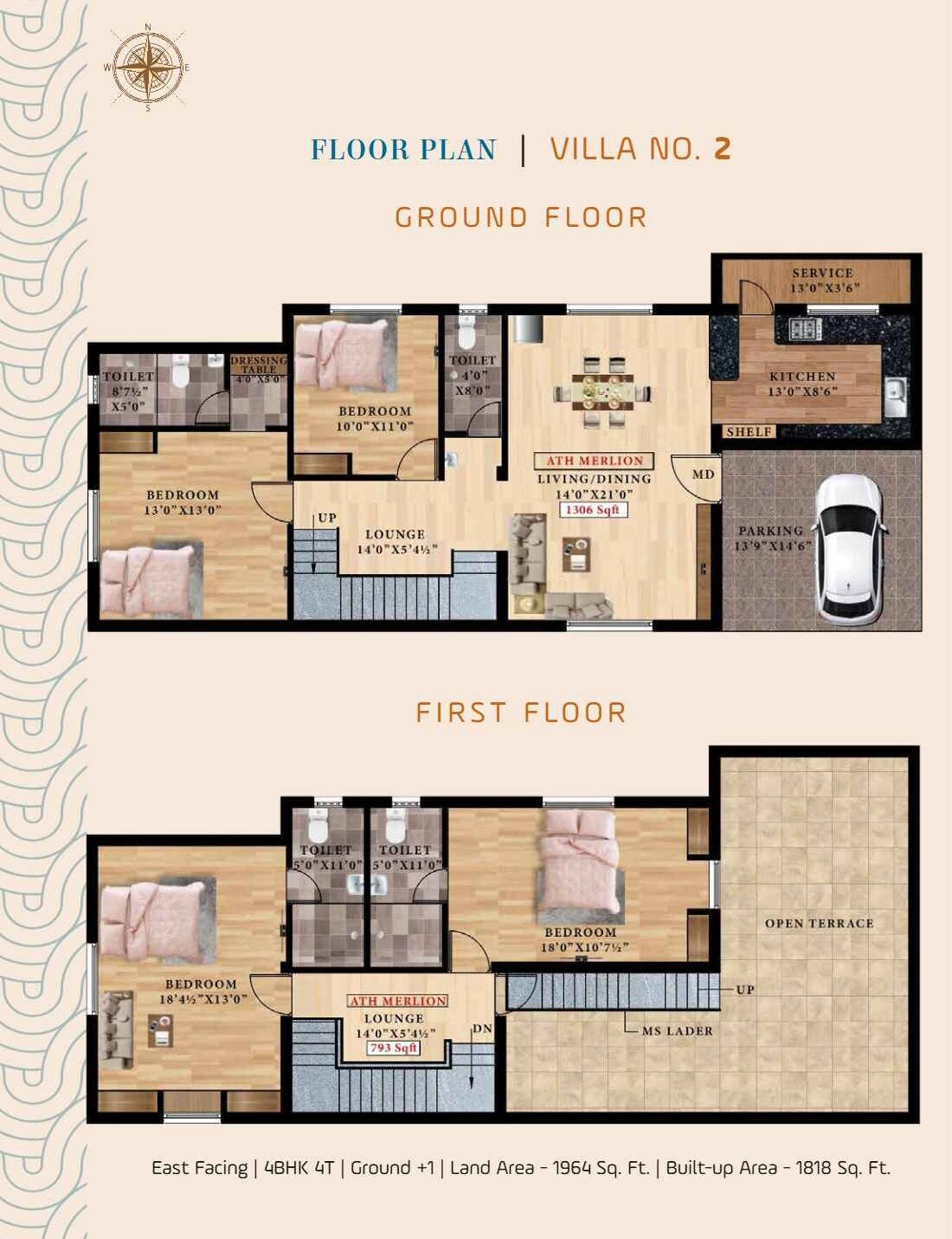 4 BHK 1818 Sq. Ft. Villa