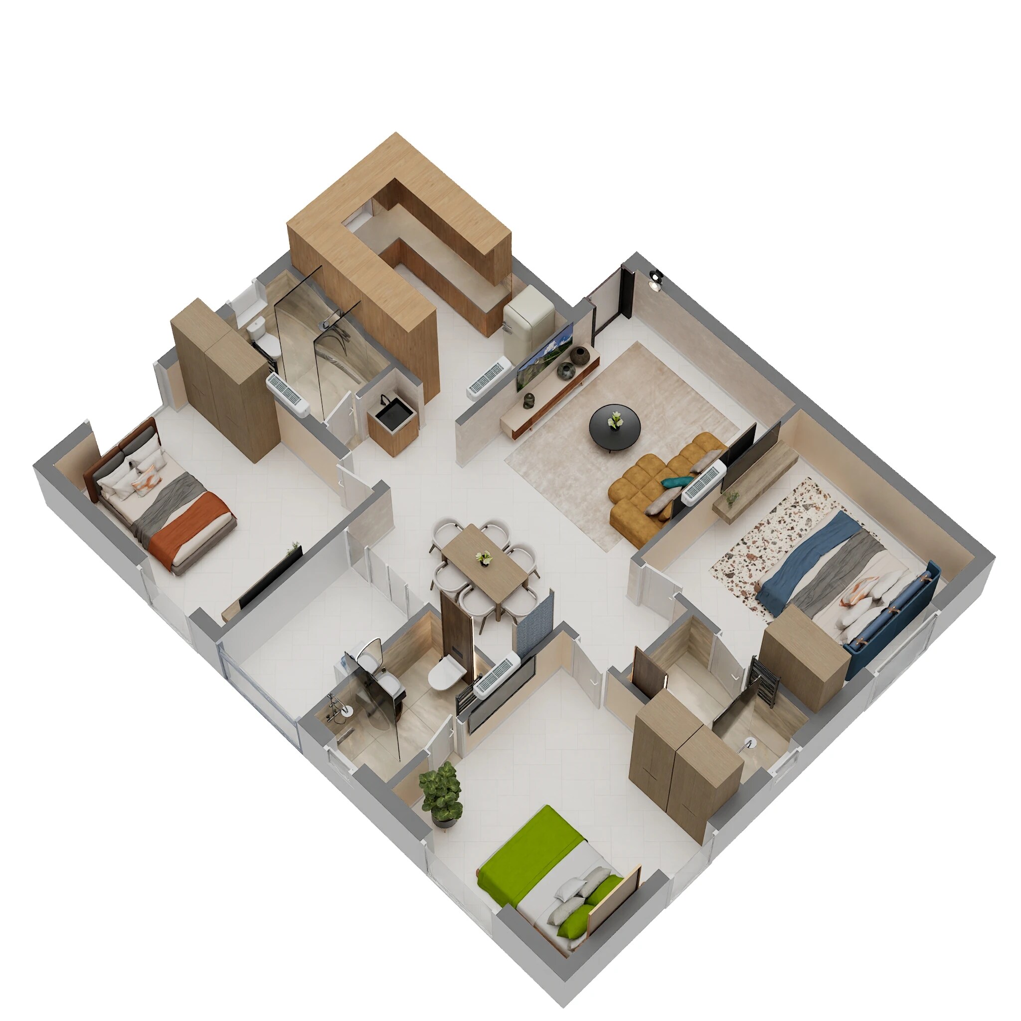 3 BHK 1467 Sq. Ft. Apartment