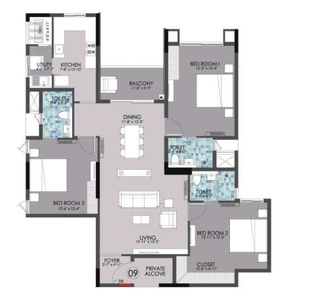 baashyaam plutus residence apartment 3 bhk 2139sqft 20212309112304