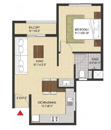 1 BHK Apartment at Brigade Xanadu, Mogappair West – for Sale