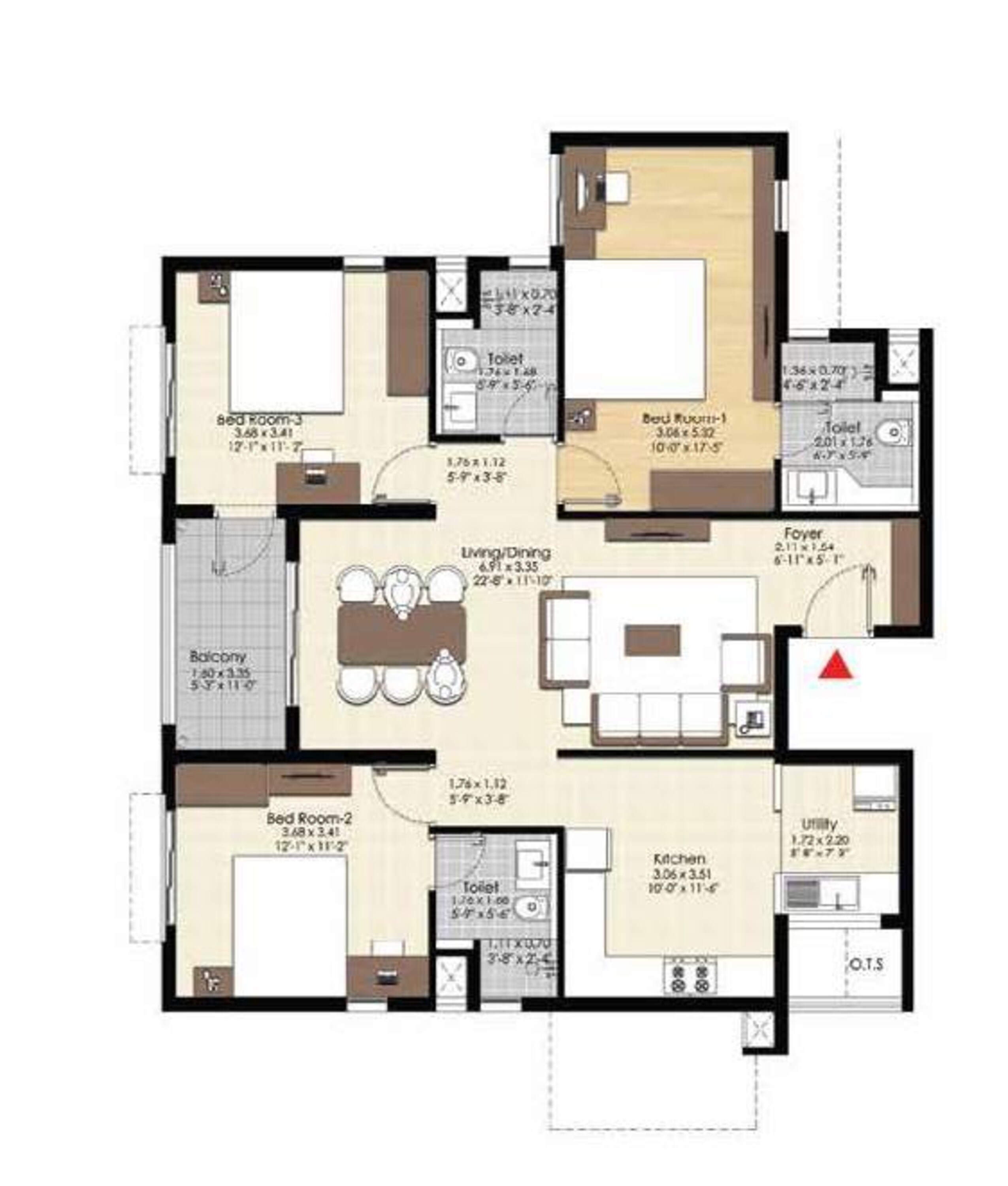 brigade xanadu apartment 3 bhk 1658sqft 20221314181356