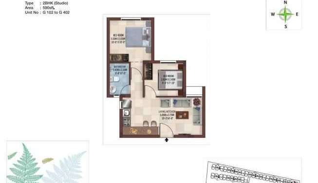 casa grand ferns apartment 2 bhk 590sqft 20202416122417