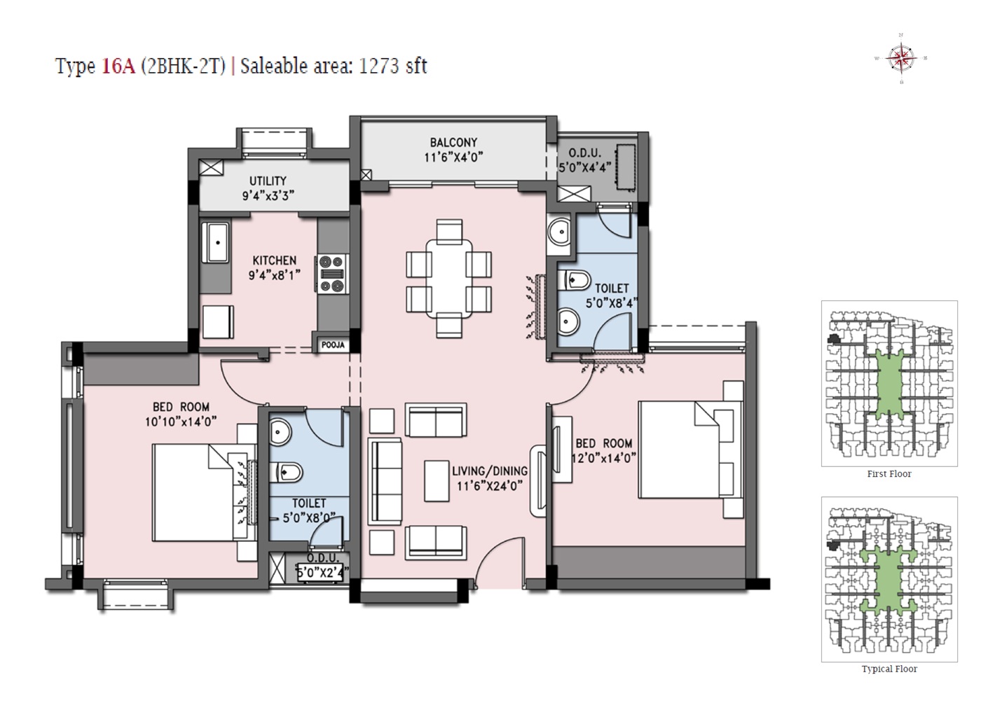 casa grande cherry pick apartment 2 bhk 1273sqft 20264617124622