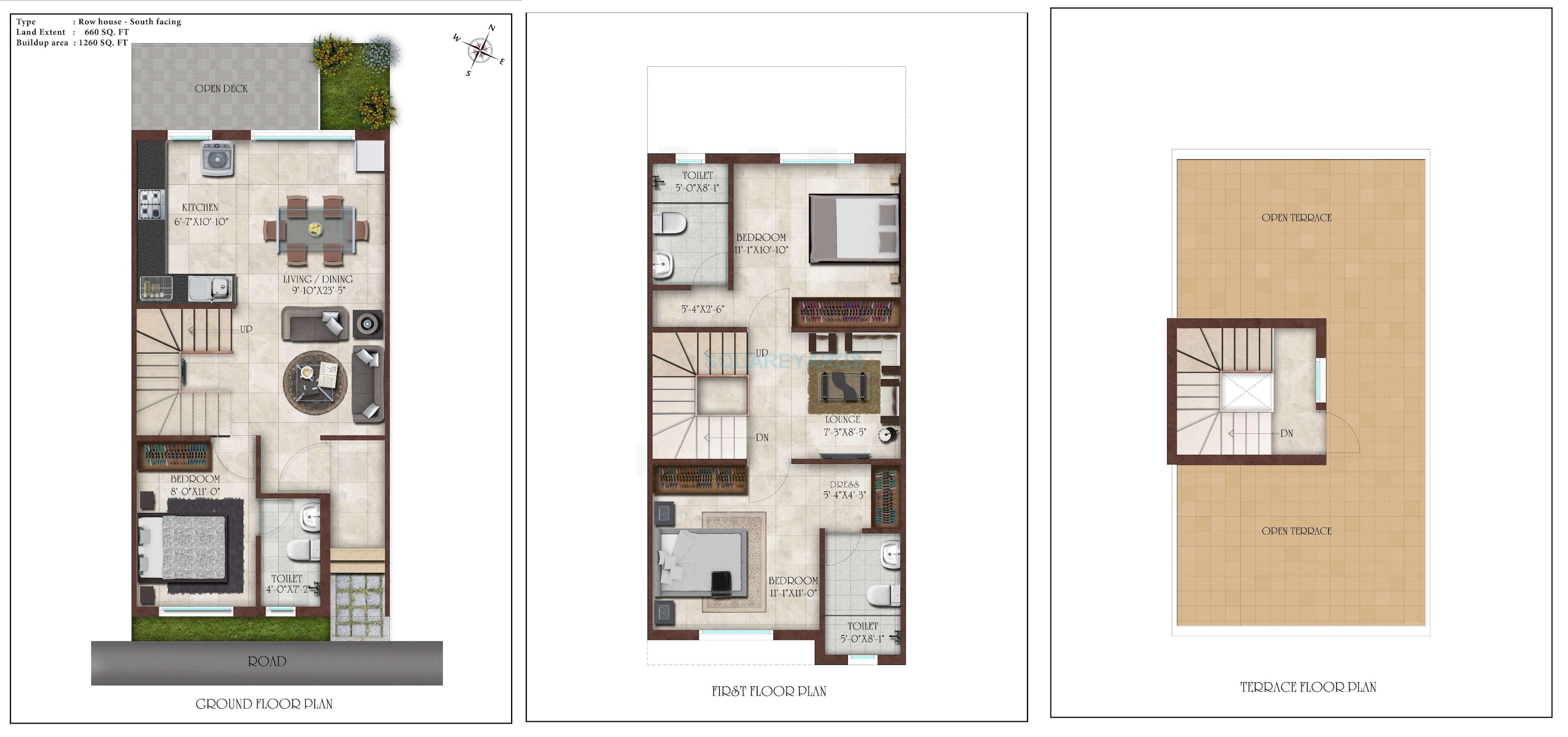 casa grande elan villa 3bhk 1260sqft 1