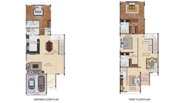 Floor plan of 4 BHK Villa - 3500 sq. ft. in Casa Grande Uthandi, Chennai