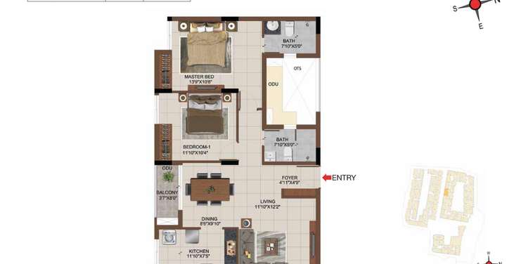 casagrand castle apartment 2 bhk 1169sqft 20202717072706