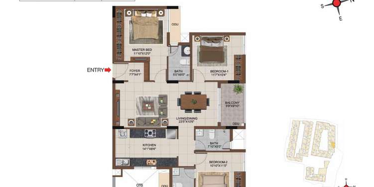 casagrand castle apartment 3 bhk 1464sqft 20204117074125