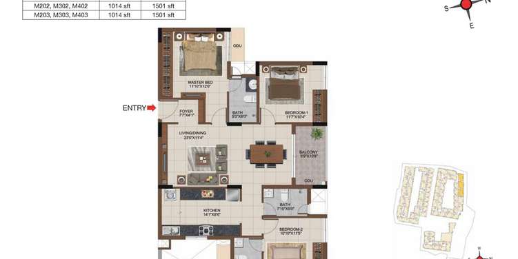 casagrand castle apartment 3 bhk 1501sqft 20204017074049