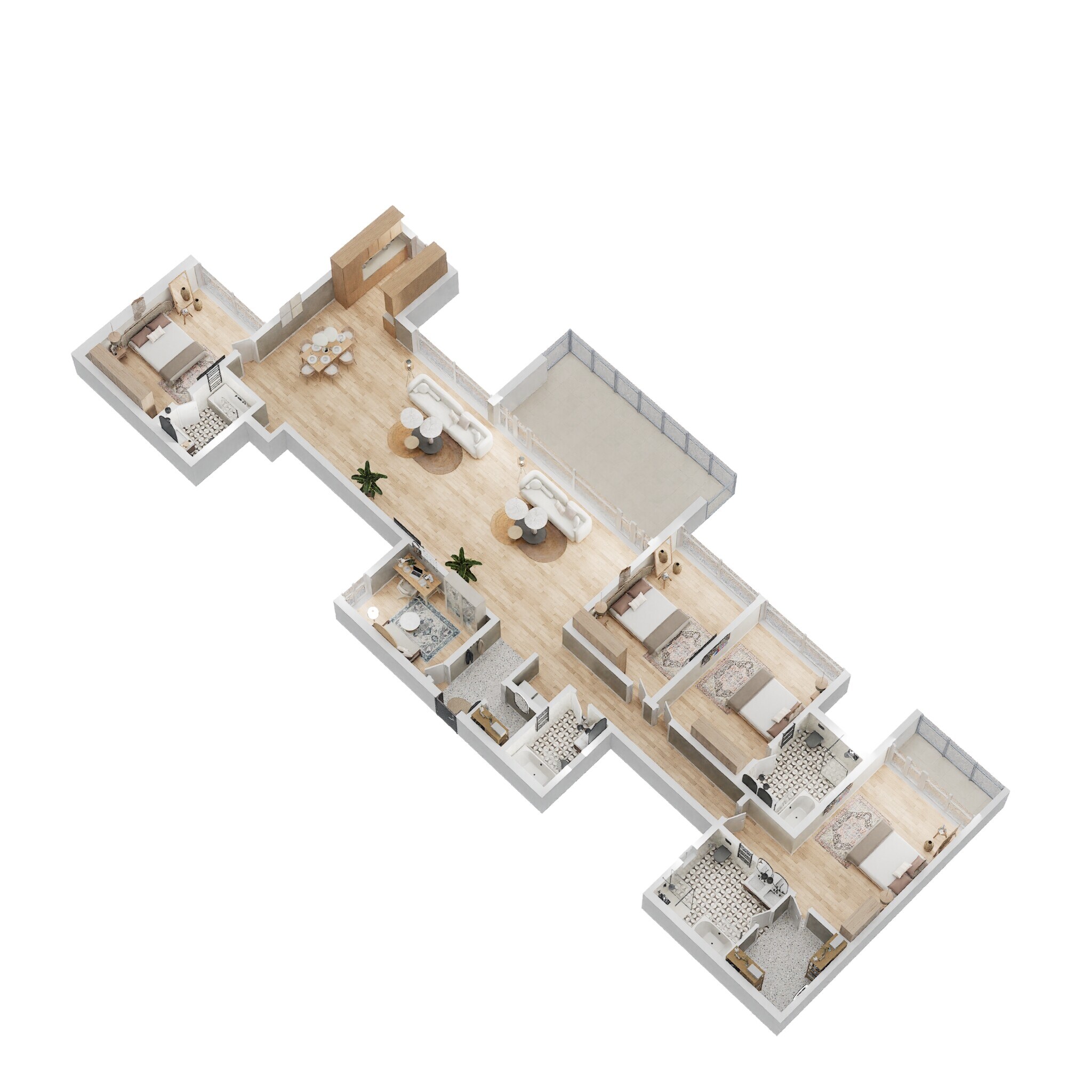 5 BHK 3632 Sq. Ft. Apartment