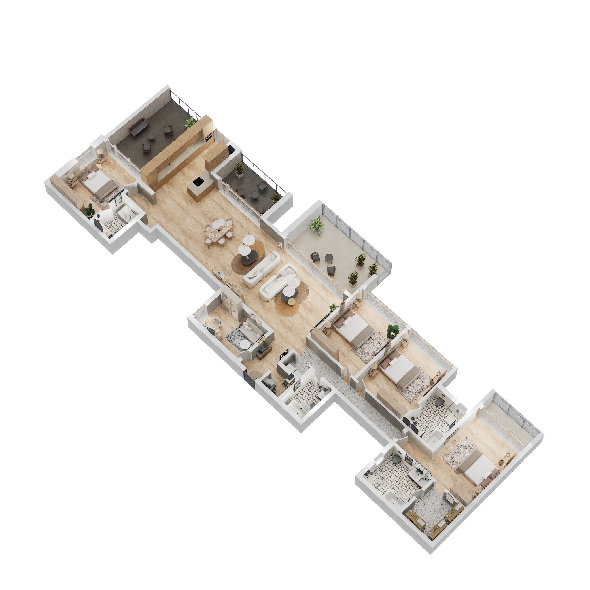 5 BHK 3637 Sq. Ft. Apartment