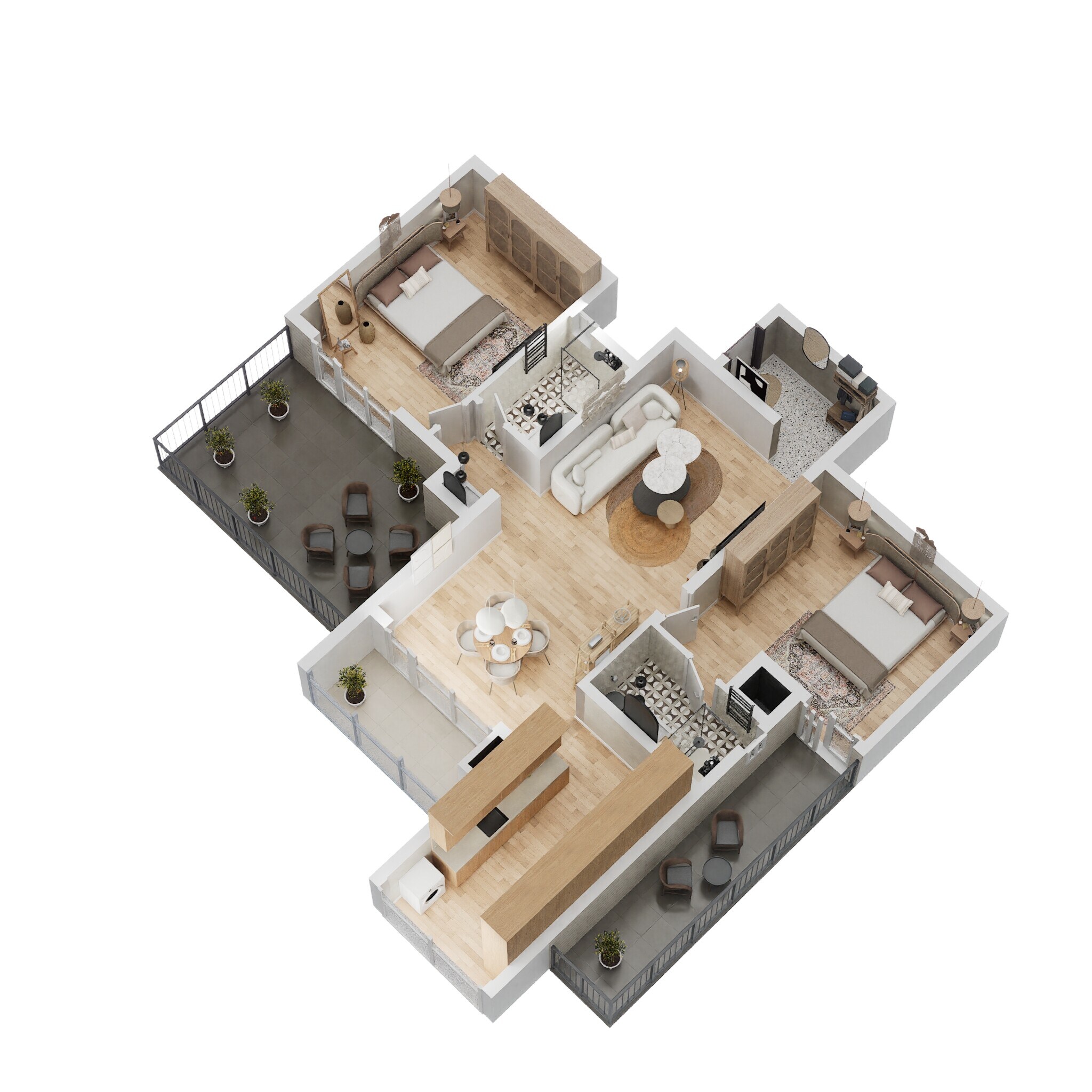 2 BHK 1404 Sq. Ft. Apartment