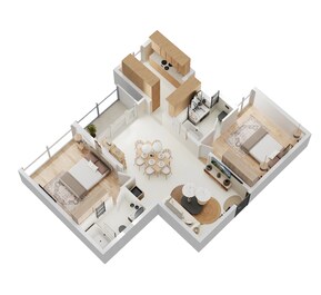 2 BHK 1190 Sq. Ft. Apartment in Casagrand Mercury