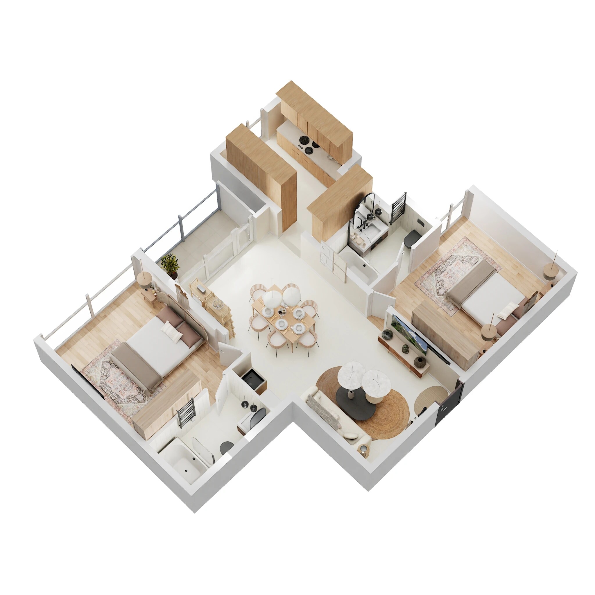 2 BHK 1190 Sq. Ft. Apartment