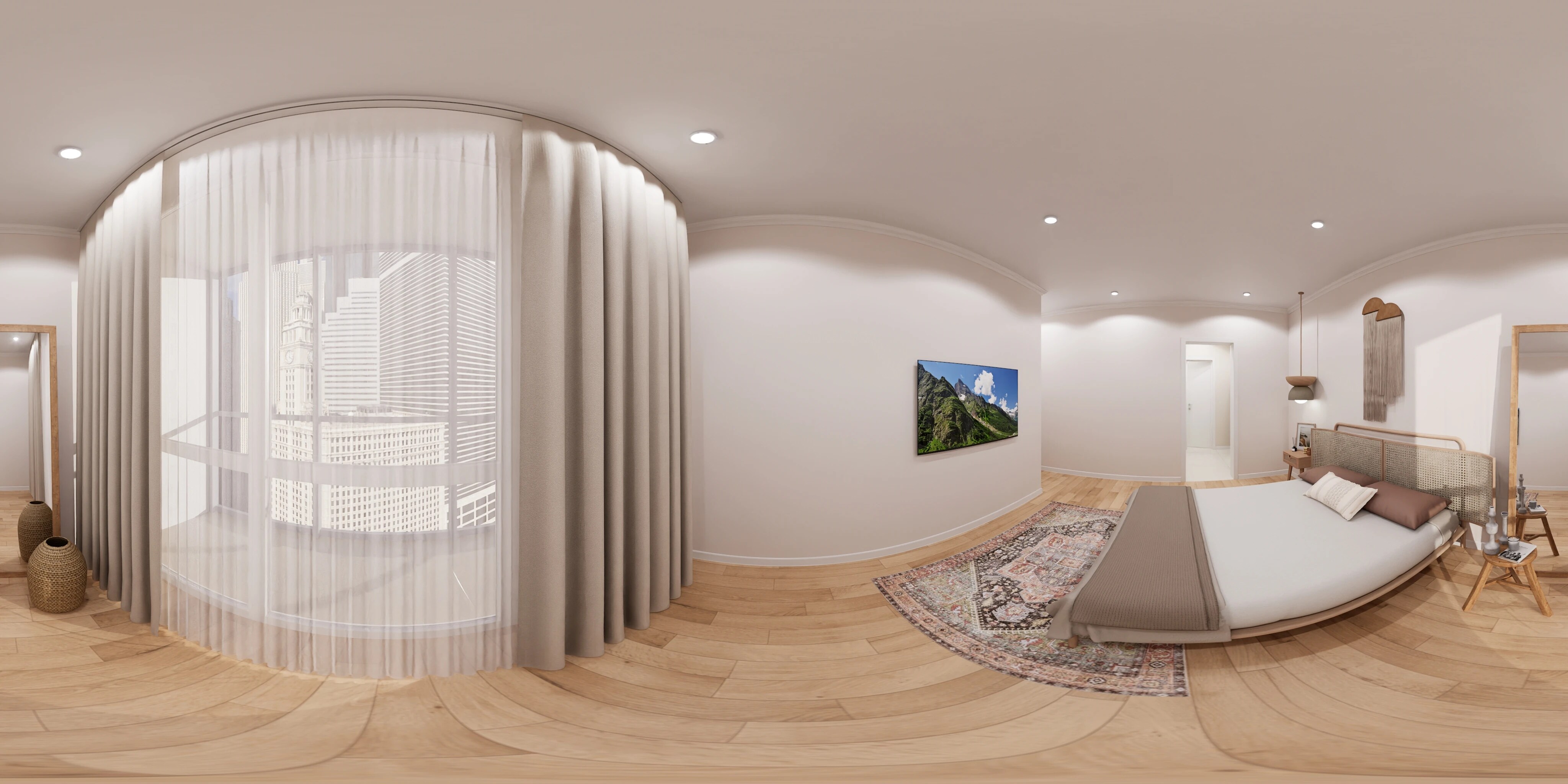 Floor plan of 3 BHK 2145 Sq. Ft. Apartment in Casagrand Mercury, Chennai