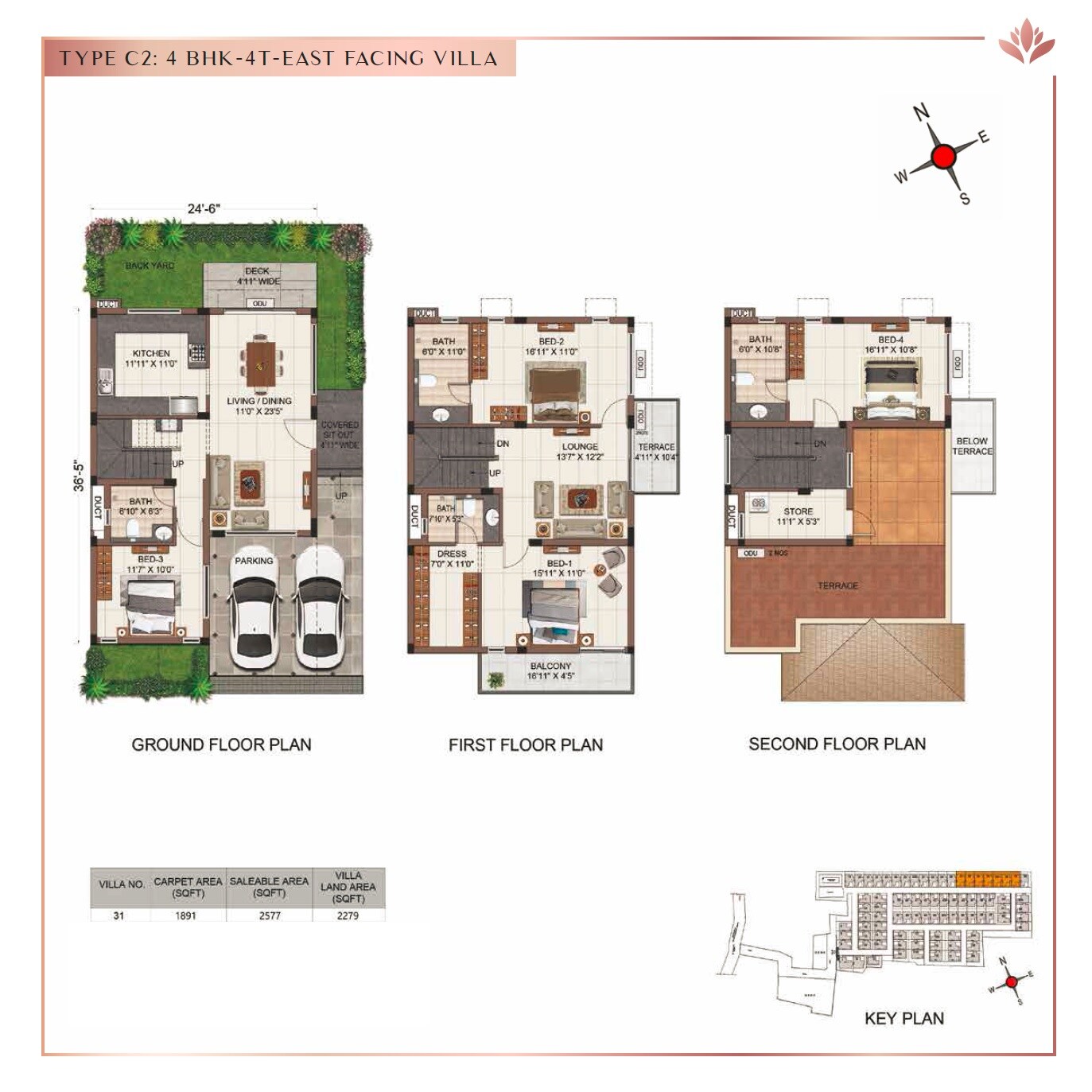 4 BHK 2577 Sq. Ft. Villa