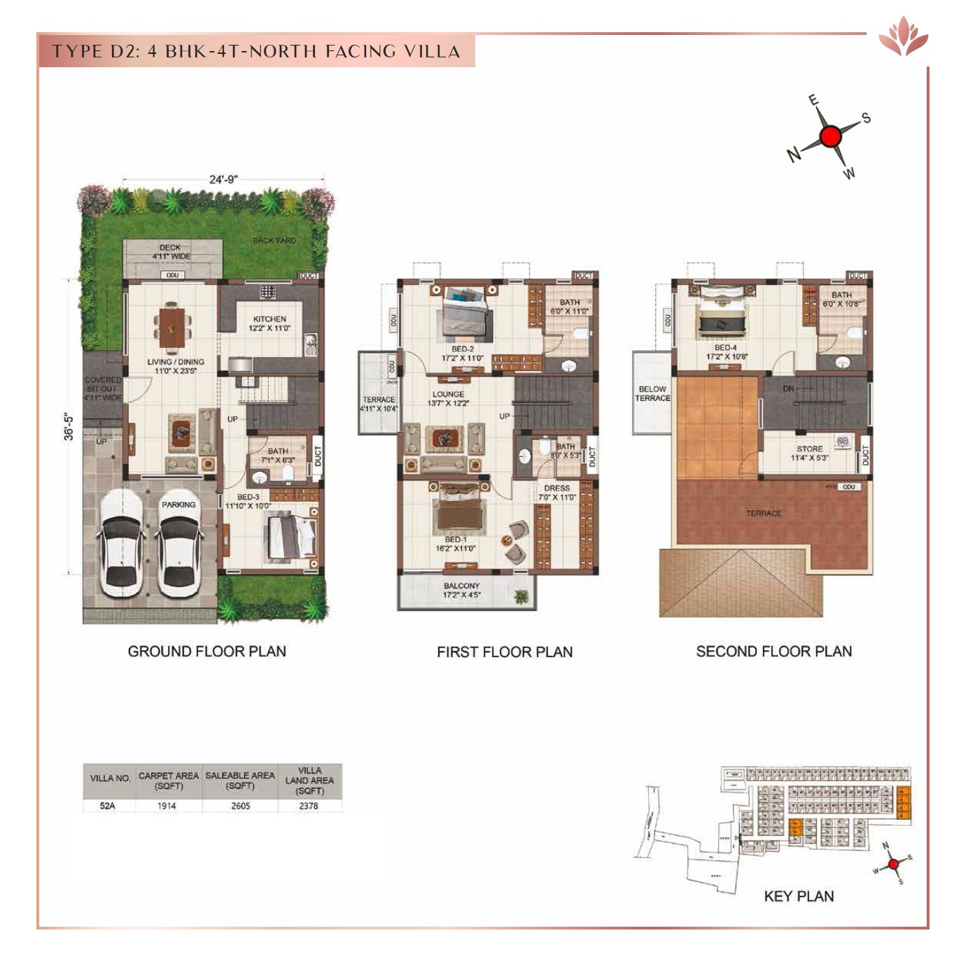 4 BHK 2605 Sq. Ft. Villa