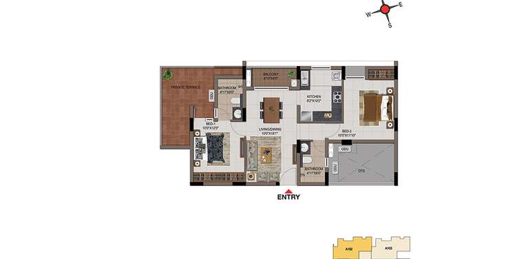 casagrand tudor apartment 2 bhk 995sqft 20204020124022
