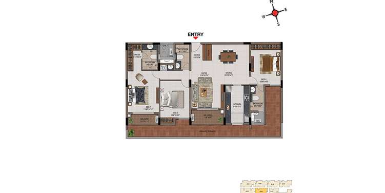 casagrand tudor apartment 3 bhk 1947sqft 20204320124343