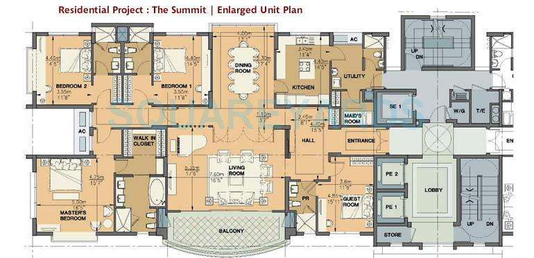 4 BHK 4000 Sq. Ft. Apartment in Chaitanya Builders The Summit