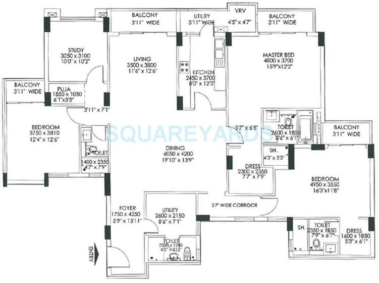 dlf commanders court apartment 3bhk 2699sqft1