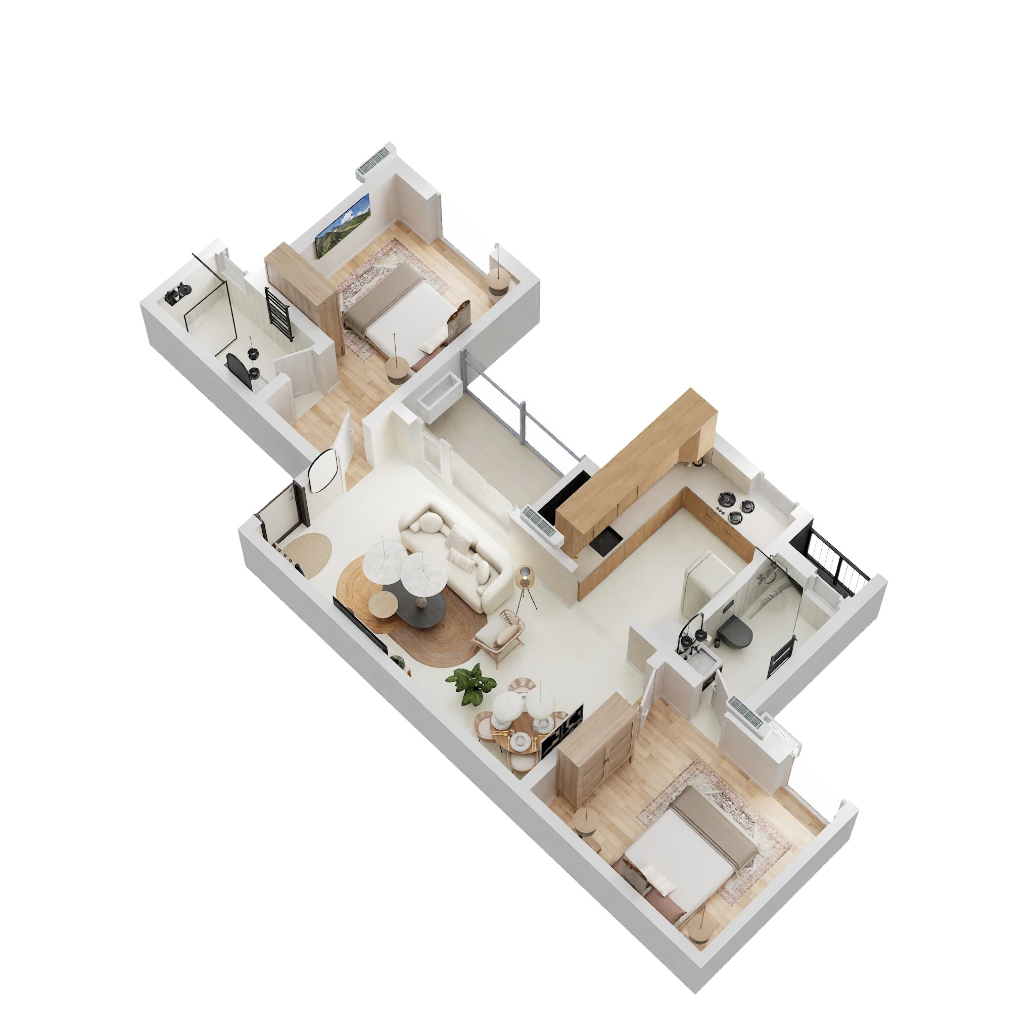 2 BHK 1102 Sq. Ft. Apartment