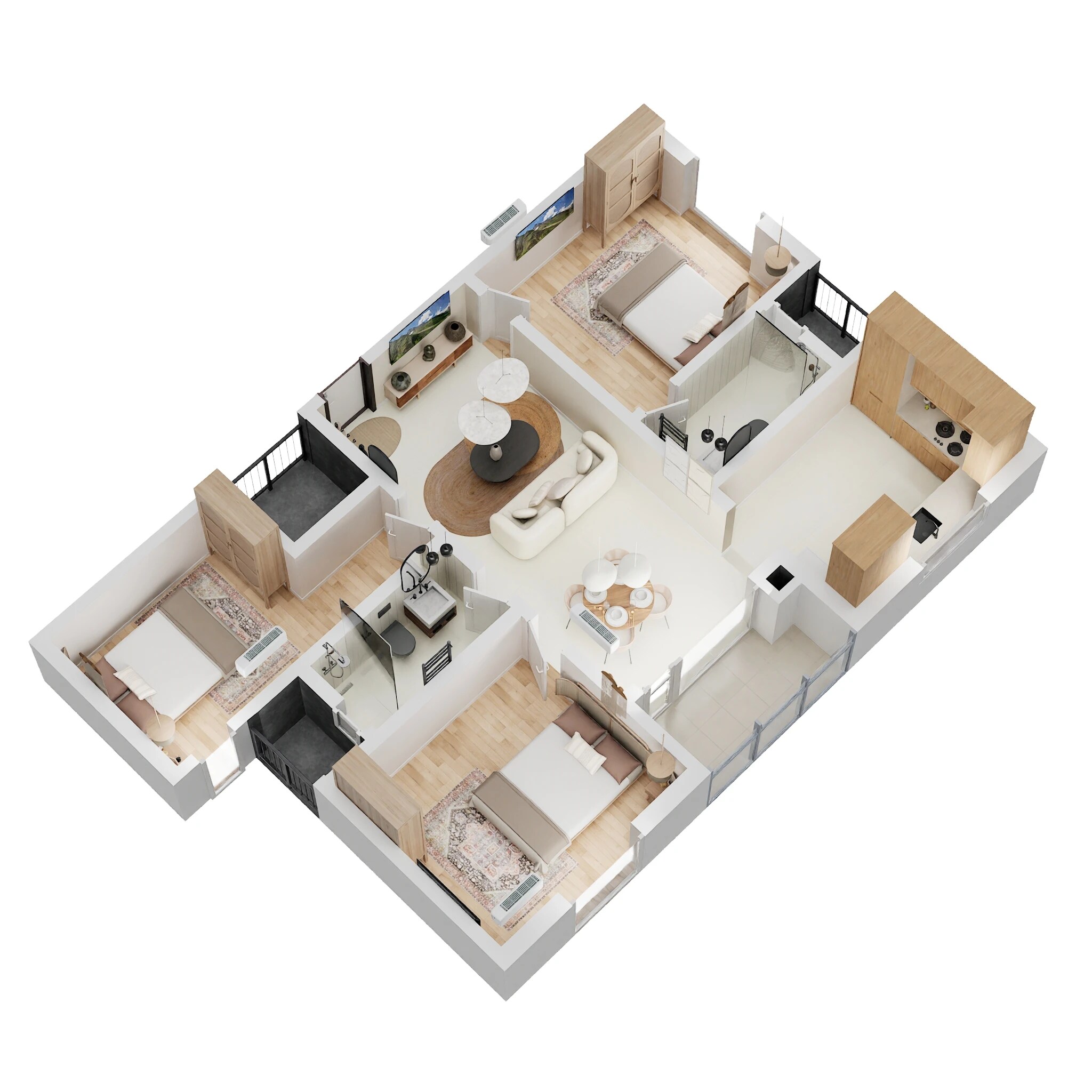 3 BHK 1264 Sq. Ft. Apartment