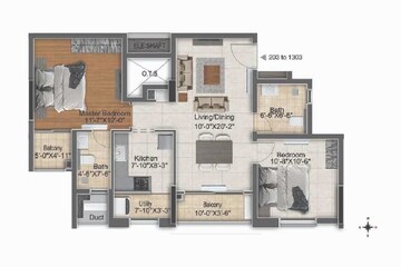  2 BHK Apartment at DRA Polaris, Madhavaram – for Sale