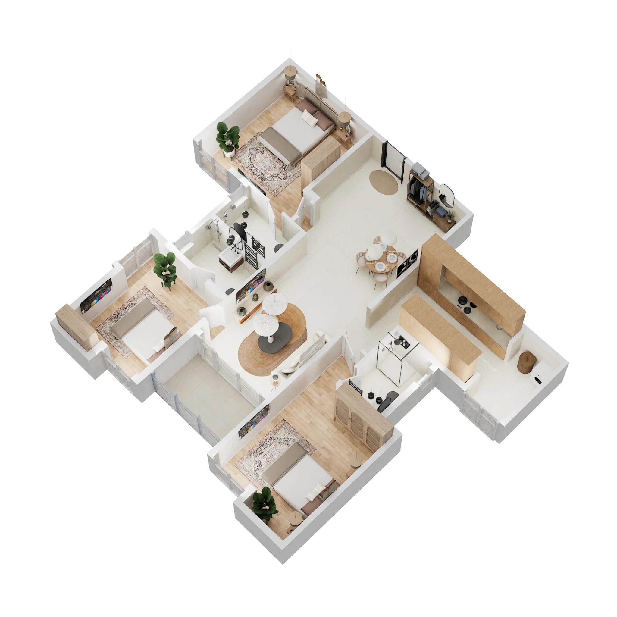 3 BHK 1948 Sq. Ft. Apartment