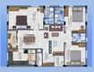 Dwarak Atlantis 3 BHK Layout