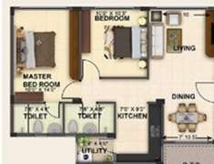 2 BHK 848 Sq. Ft. Apartment in Freedom by Provident Chennai