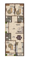 India Dwaraka Darshan 3 BHK Layout