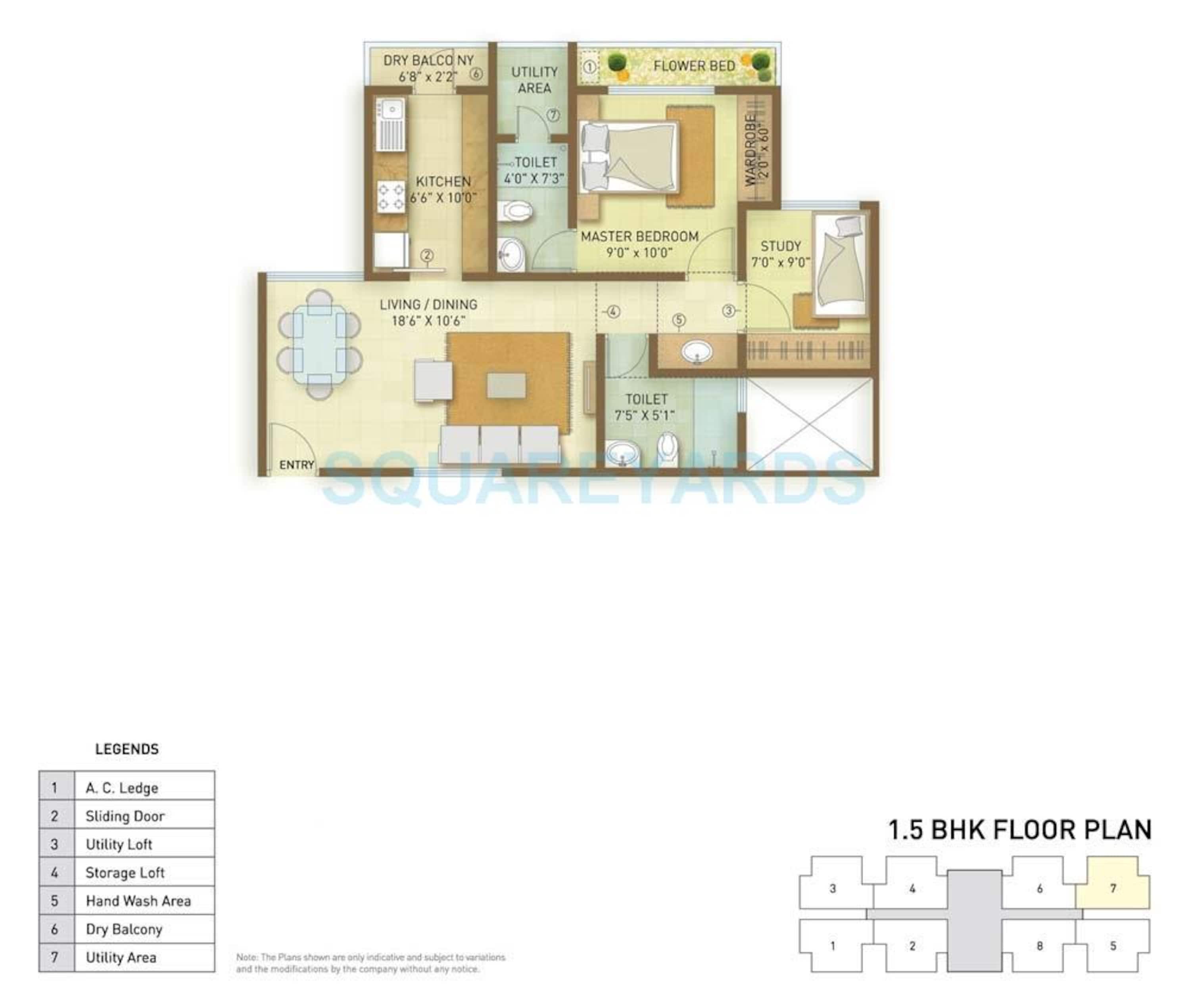 indiabulls greens apartment 1bhk 896sqft1