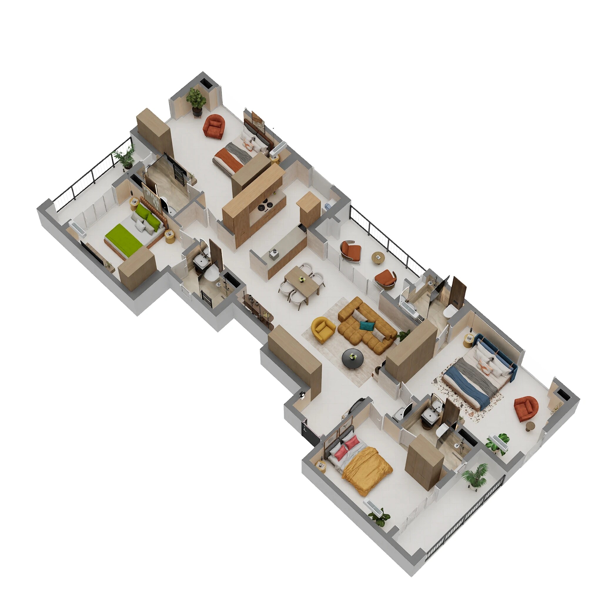 4 BHK 2324 Sq. Ft. Apartment