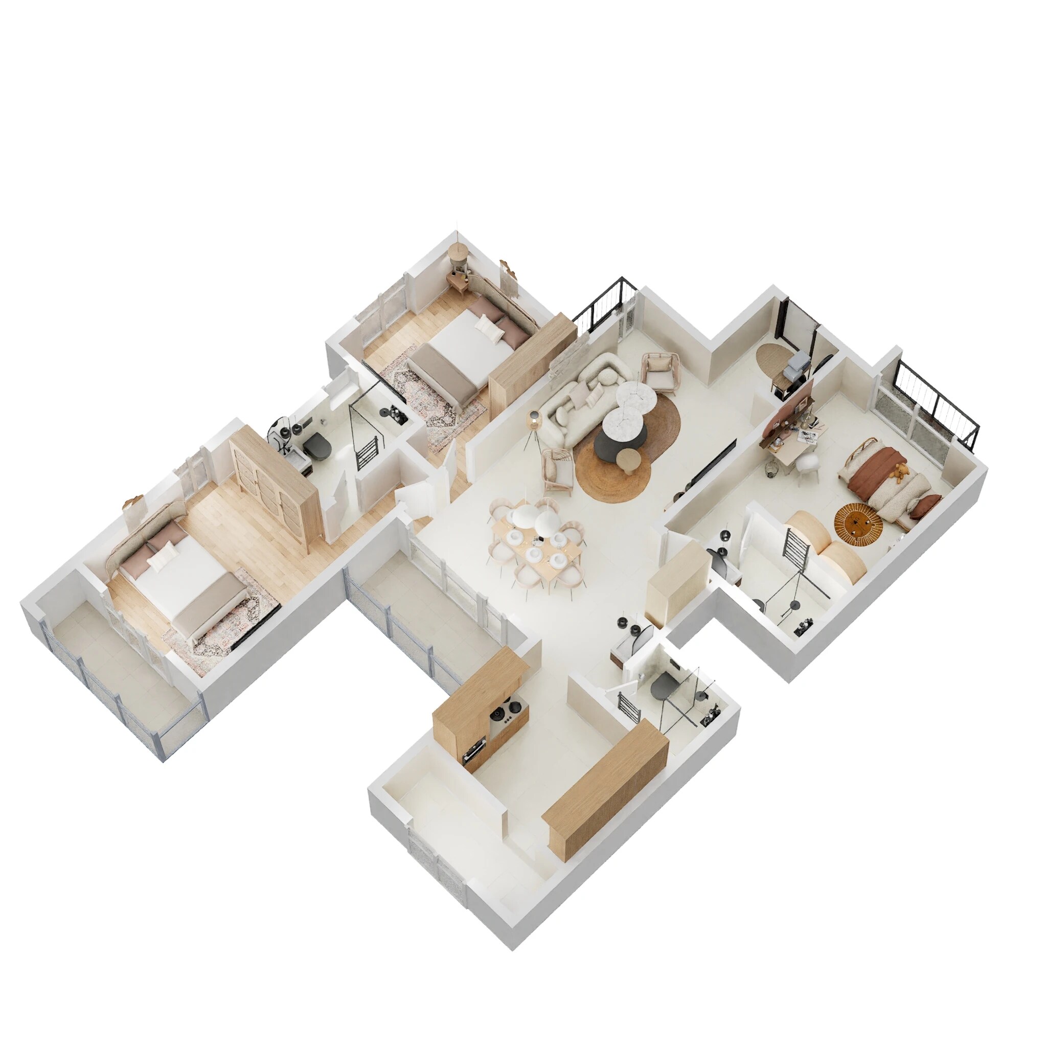 3 BHK 2050 Sq. Ft. Apartment