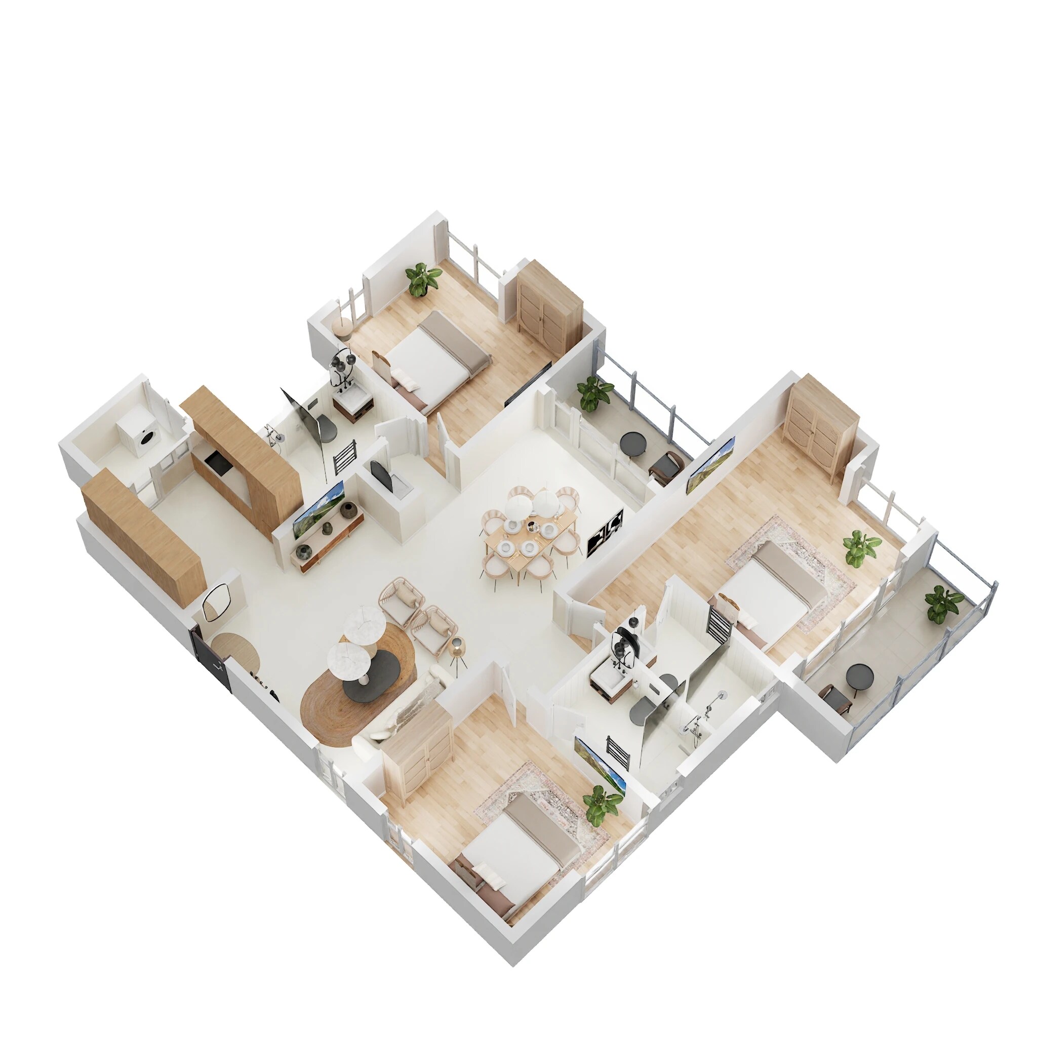 3 BHK 1478 Sq. Ft. Apartment