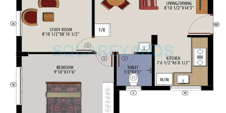 mahindra lifespaces nova apartment 1bhk 612sqft1