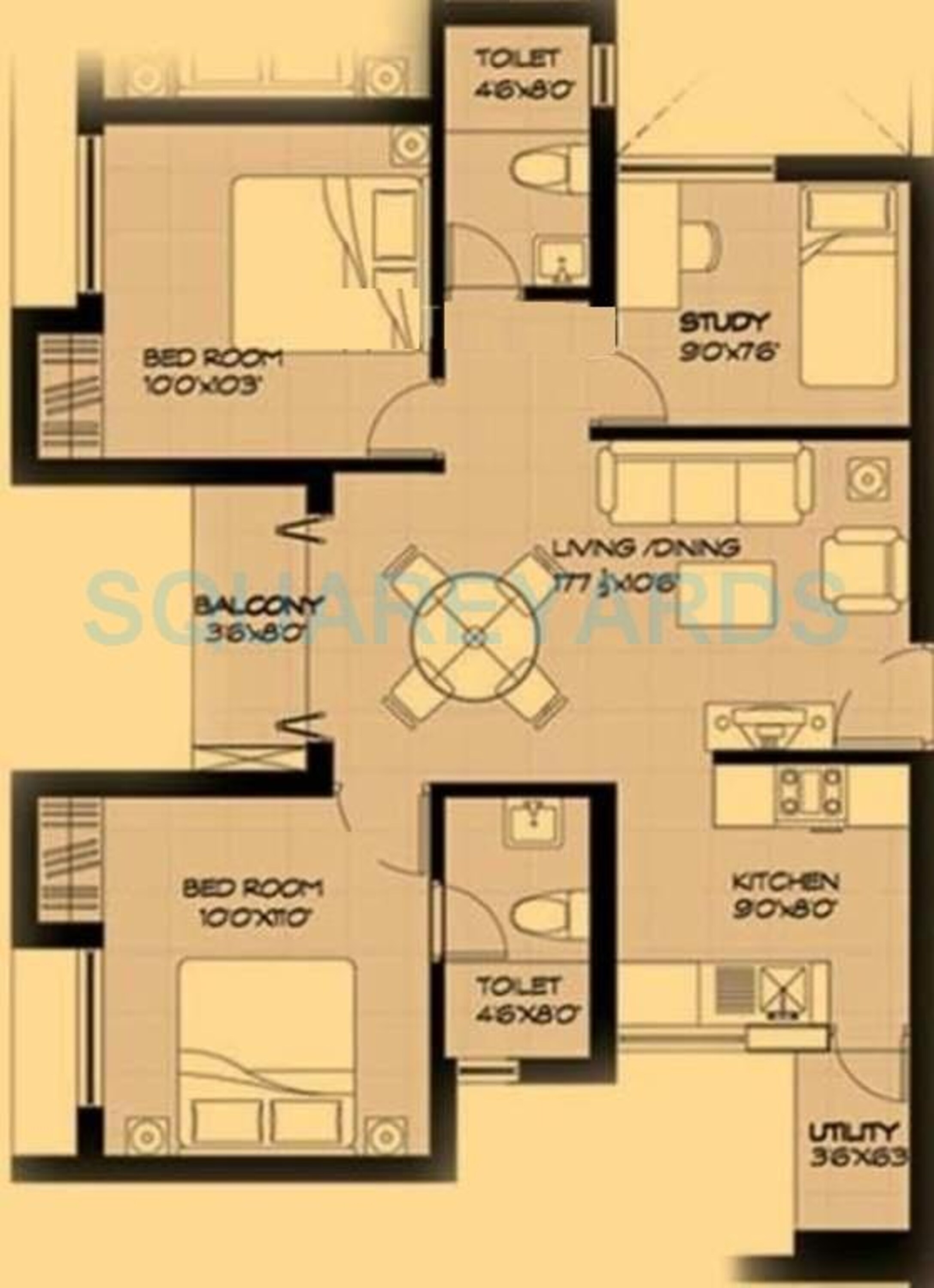 marg pushpadruma apartment 2bhk 972sqft1