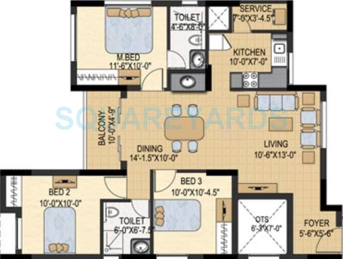 Marg Savithanjali 3 BHK Layout