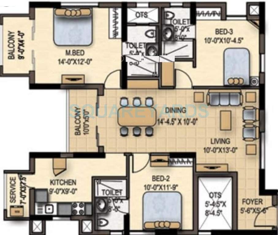 Marg Savithanjali 3 BHK Layout