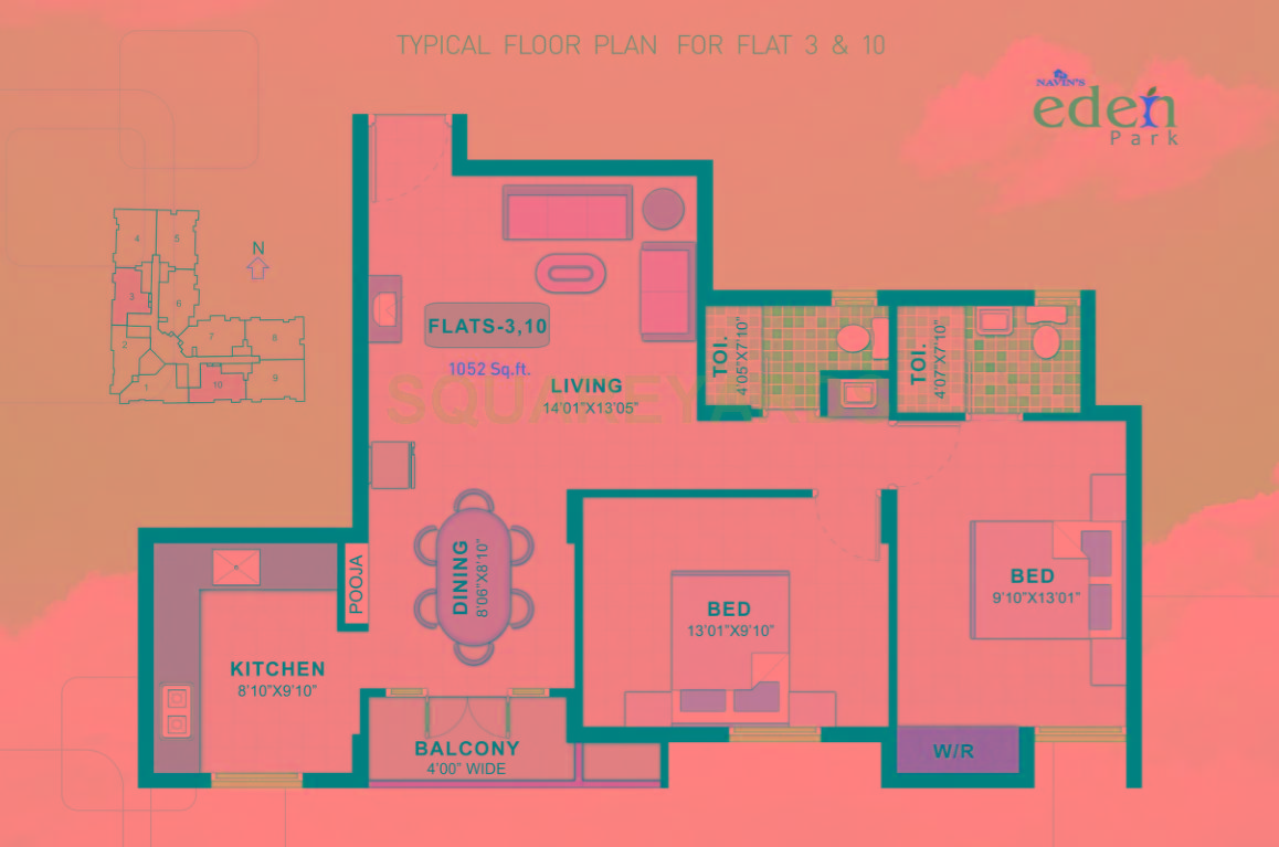 Navin Housing Eden Park Floor Plans Iyyappanthangal, Chennai