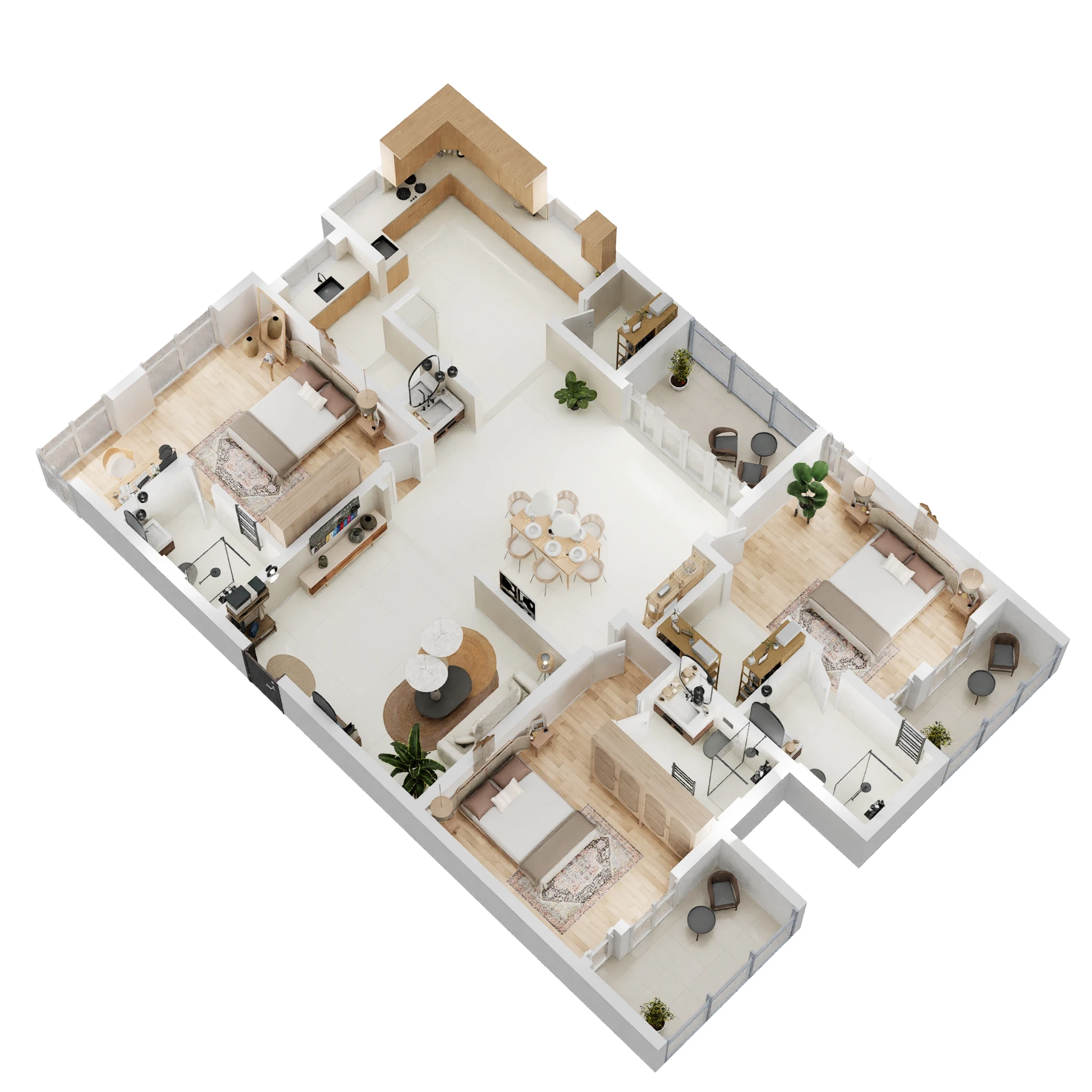 3 BHK 2179 Sq. Ft. Apartment in NCC Urban Nakshatra