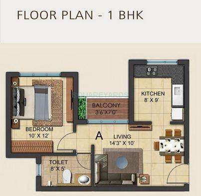 1 Bhk 611 Sq Ft Apartment For Sale In Ozone Metrozone Ag Tower At Rs 9990 Sq Ft Chennai