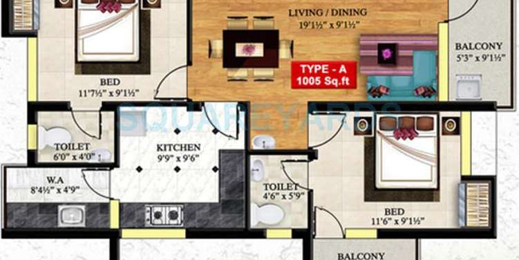 pet thangam flats apartment 2bhk 1005sqft1