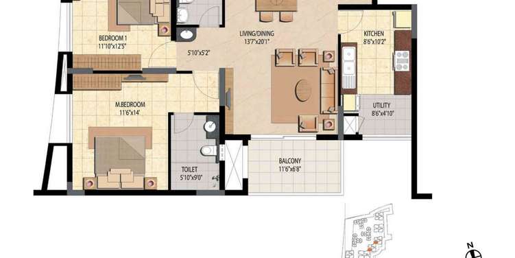 prestige bella vista apartment 2 bhk 1340sqft 20220206180231
