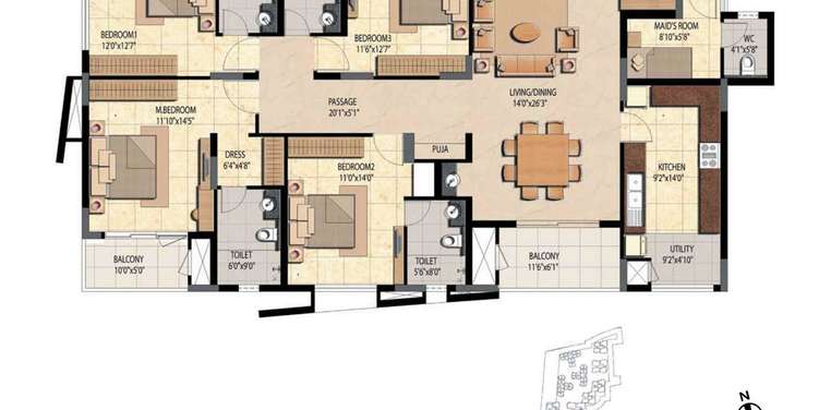 prestige bella vista apartment 4 bhk 2533sqft 20220106180115