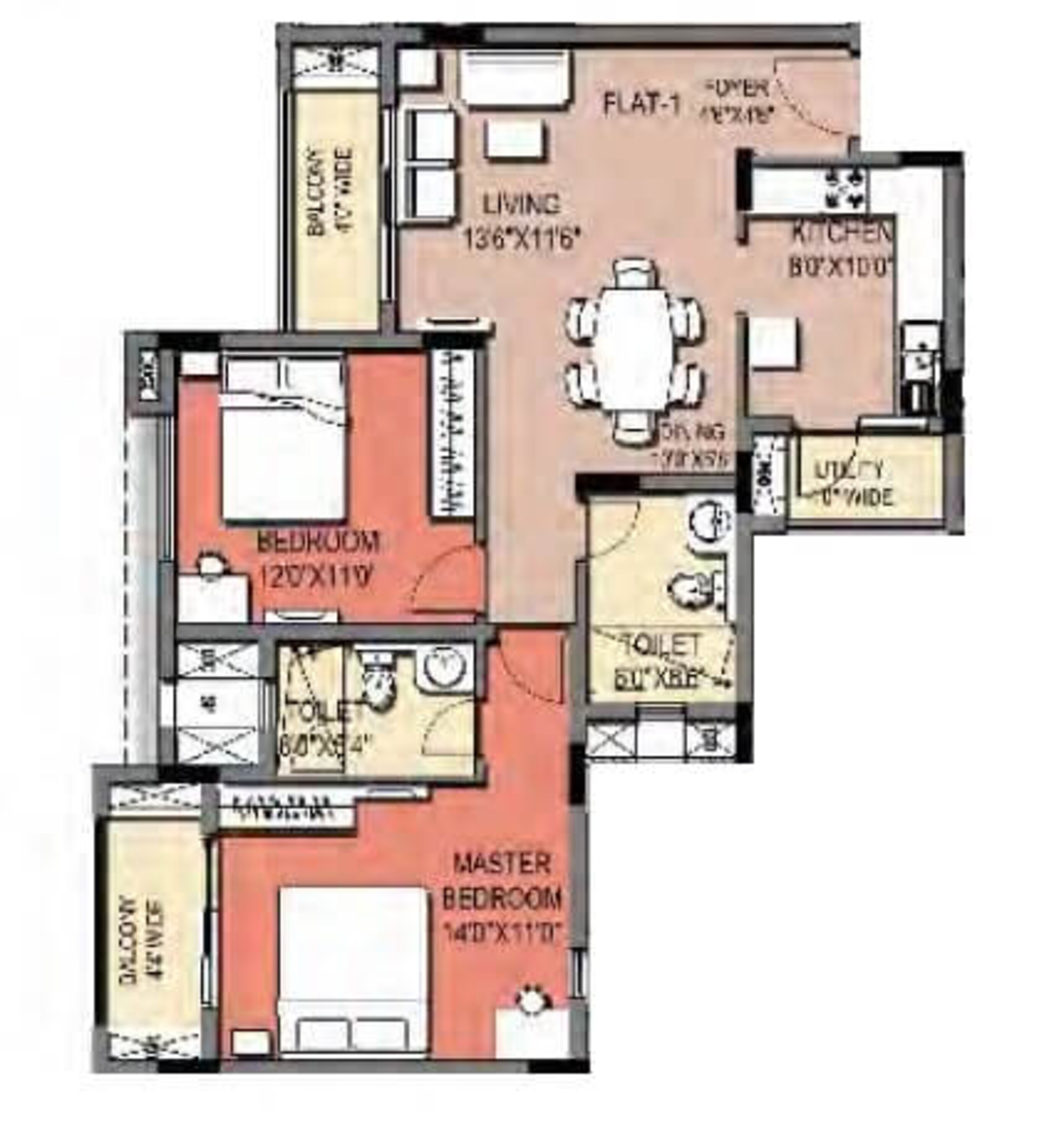 puravankara windermere apartment 2bhk 1243sqft1